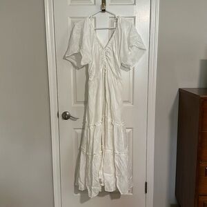 Anthropologie White Dress